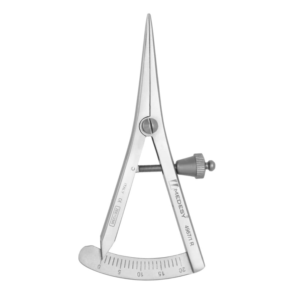 Instrumento Dental Calibrador Castroviejo De Aço Inoxidável Graduado 0